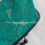 🍓送料込み🌸大人がま口財布◉イタリア製　刺繍織生地◉がま口◉がま口財布◉長財布