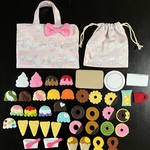 air1228さまご予約品！フェルト★香★ままごとバッグ　アイス&ドーナツ