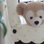 Kさま専用☆よだれカバー&首回りカバー＆胸元カバー☆もくもくデザイン☆さくらんぼアイボリー×カモミール