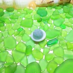 海辺の輝き　グリーン系色極小・小型サイズ大盛特Ｂクラス（シーグラス）