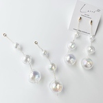 ◉再入荷◉【2pcs gold #59-20】オーロラガラスボール3連タッセル