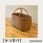 ころんとしたカゴバッグ《ライトブラウン》
