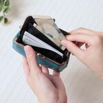 ミニマル・がま口財布　【４色展開】　PVCレザー