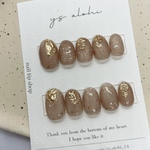 マグネットネイル　淡色ネイル