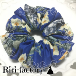 【2個限定💓】フランソワーズ・ロゼ🌹プレーンシュシュ✨（コバルトブルー）
