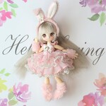 イースターラビットドレスꕤ୭*ピンクカラー