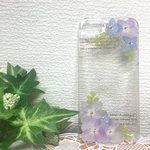 紫陽花（霧島の恵）の英字iPhoneケース
