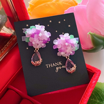 🩷大人気🩷数量限定❣️在庫限り❣️紫陽花《大》お洒落 ピアス イヤリング レディース アクセサリー 紫💜