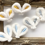 新色♡ハロウィン♡クリスマス♡お選びください【2点セット♡ふわふわうさぎミミパーツ】小物やアクセサリー作りにも♡2点セット