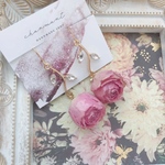 薔薇ピアス♡バラピアス♡本物の薔薇