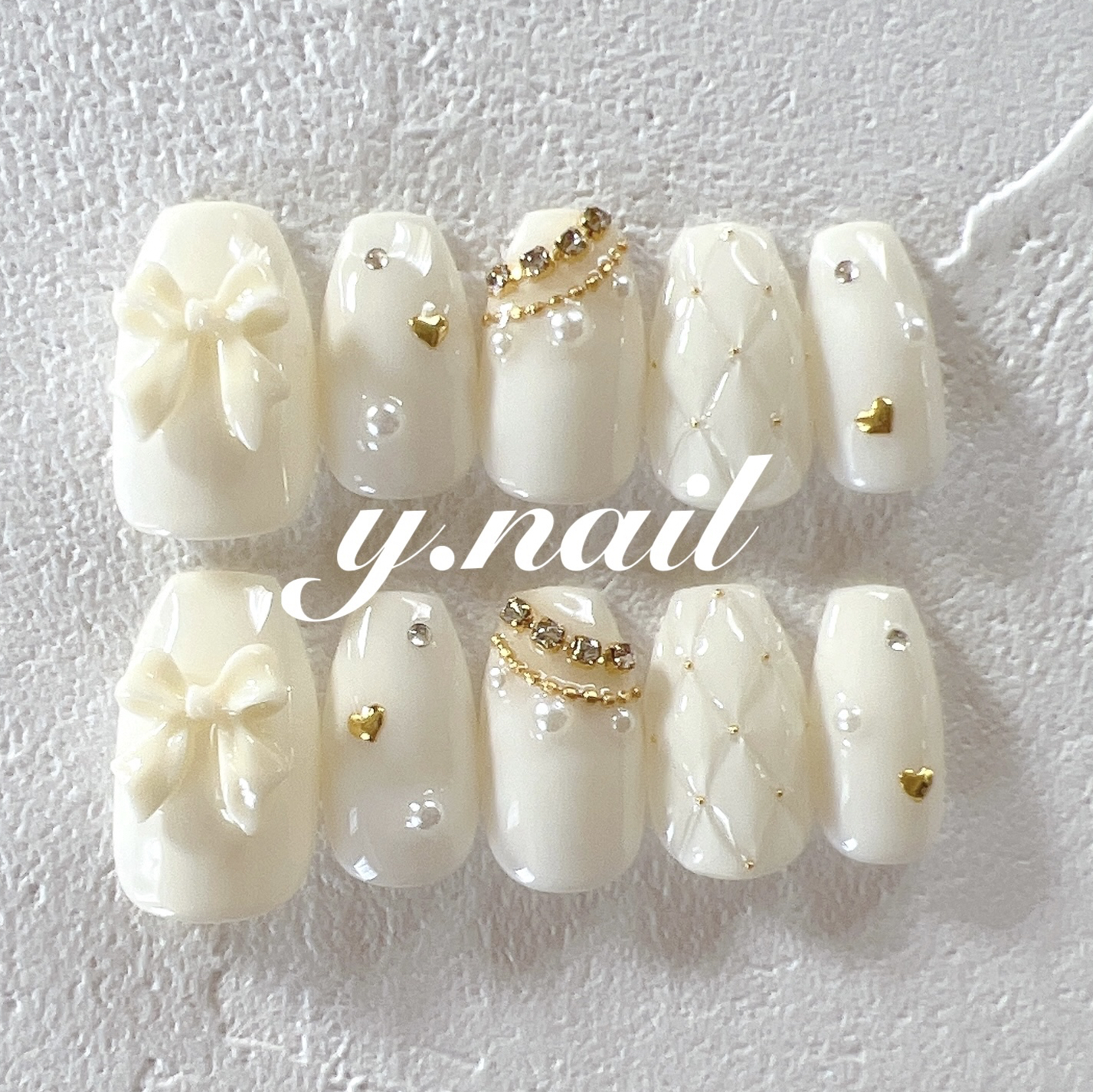 ♡ドットネイルとキルティングネイル♡ ネイルチップ　ハンドメイド ♡ドットネイルとキルティングネイル♡ ネイルチップハンドメイド