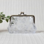 キラキラ・ミニマルがま口ポーチ　【ドット柄】