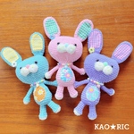 おめかしうさちゃんᙏ̤̫⑅*あみぐるみ♪