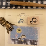 Y45  星の子カフェ  /ラバースタンプ/スタンプ/くぼみの木/kubominoki