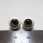 No.22 【10mm】 小さな グラスアイ ドールアイ ハンドメイドドール 材料　約10.0mm/10.6mm（グリーン）
