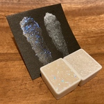 水彩絵の具　ハーフパン2ml 2色セット パール・グリッター