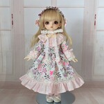 ふんわり春色小花のワンピース✢幼sdｻｲｽﾞ
