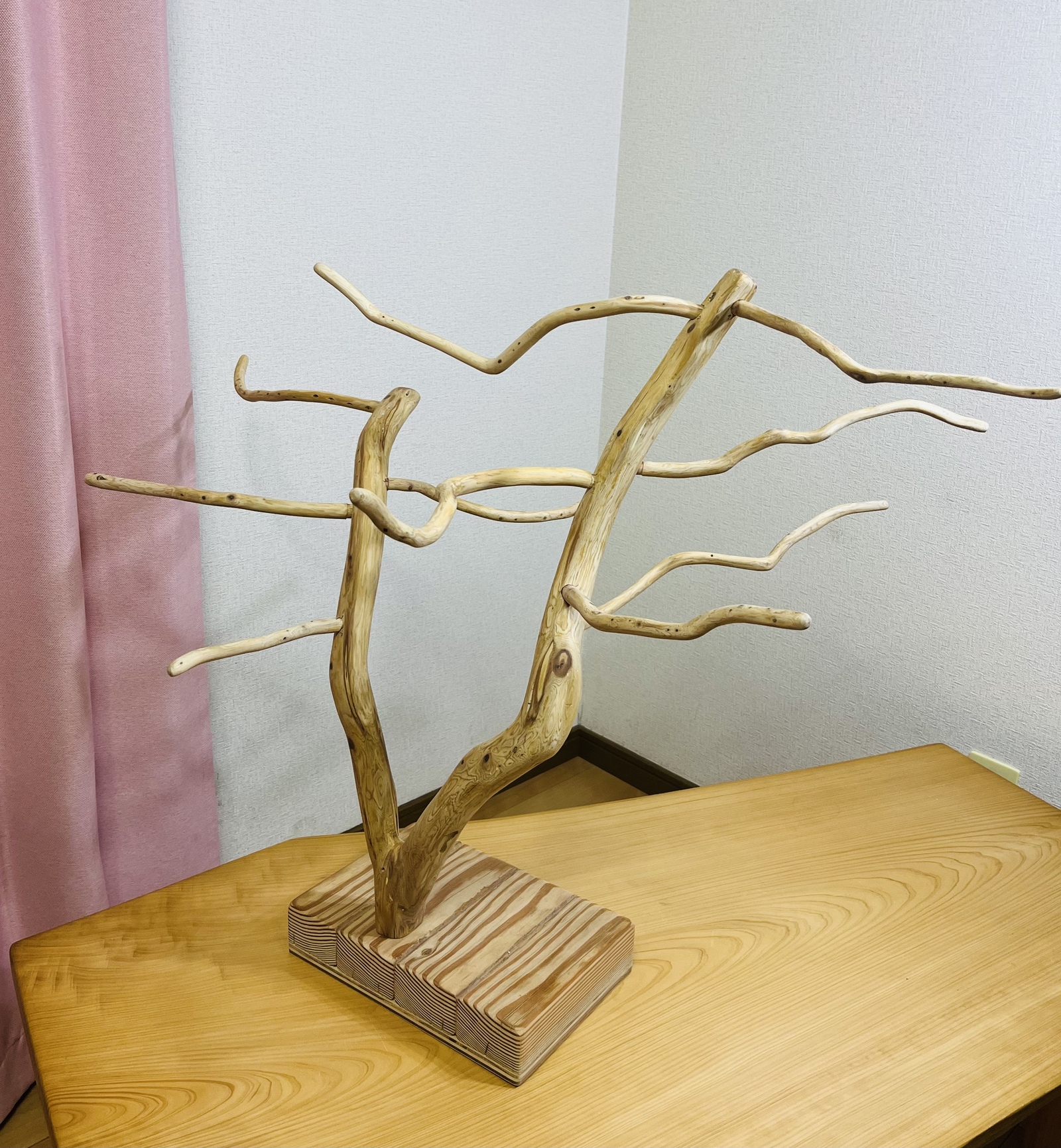 鳥用品 【小鳥さん用】天然木セイヨウズ♬森のバードスタンド