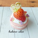 フルールストロベリーマカロンケーキ　　　フェイクスイーツ