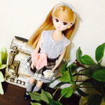カチュームつきトータルコーデ 22cmドール服