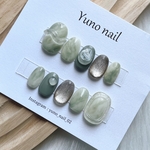 🏷️抹茶ミルク　マグネット　ニュアンスネイル