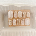 現品　一点限り　ネイルチップ　ニュアンスネイル　成人式　前撮り　振袖　成人式ネイル　結婚式　完成品　普段使い