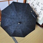 十日町紬の日傘（麻の葉模様）