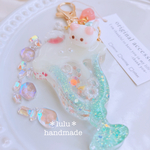 【New】ゆめかわ猫ちゃんのしゅわシャカキーホルダー　ハンドメイドレジン　キーホルダー　ハンドメイドキーホルダー　シャカシャカキーホルダー　シャカシャカ　シェイカー　ゆめかわ　ソーダ　夏　