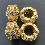 金属パーツ／ロンデル／スペーサー／アクセサリーパーツ／4個セット／8mm