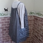 *パッチワークで2通り♪*ゆったりエプロンチュニック*
