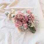 春色**くすみpinkなスターチスのスワッグ