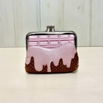 イチゴチョコの二口がま口