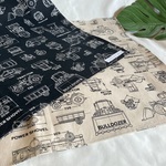 【1様専用オーダー品】ランチョンマット・片方から紐を引く巾着★働く車