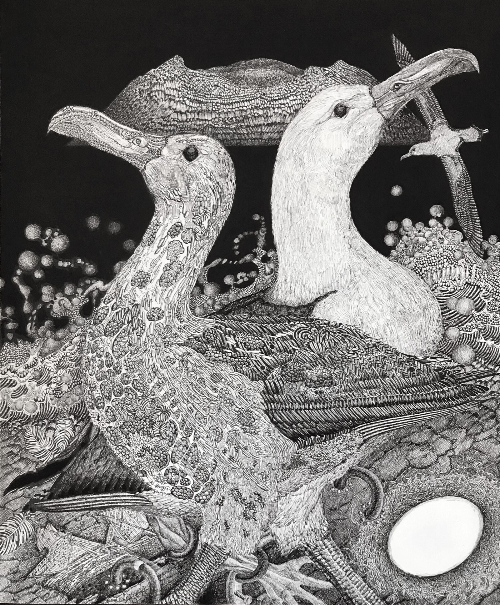 ♡ネモフィラリースのブランコで♡シーグラスアート うさぎ 【公式通販】