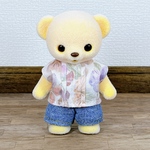 ハニーベア ピンタックブラウス リバティ生地 シンクオブミー  ハンドメイド 服 アウトフィット 