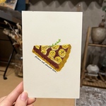 ポストカード　バナナチョコレート焼きタルト