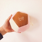 【送料無料】布でできたボールトイ(ピンクキャメルホワイト)