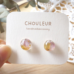 小粒タイプ♡お花のクリアイヤリング/ピアス＊スターチス