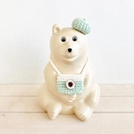 カメラ*ﾊﾟｽﾃﾙｶﾗｰ✱しろくま貯金箱    *ﾐﾝﾄｸﾞﾘｰﾝ*ﾊﾟｽﾃﾙｶﾗｰ*