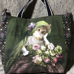 アッシュデザイン　若草色のベール　クロエのビッグバッグ
