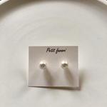 コットンパールのピアス