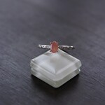 インカローズ（ロードクロサイト）　マーキスCZラインリング　SILVER925