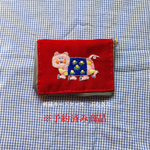 刺繍カードケース　ぶたさん　予約済み商品