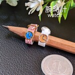 ◆腕時計2本セット【ホワイト&ピンク】◆ミニチュア◆