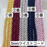 カラー選び1️⃣番〜6️⃣番‼️10m‼️5mm ツイストコード ロープ