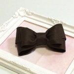 【SALE】【選べるパーツ】Wire ribbon☆chocolate linen