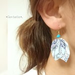 バンダナピアス・イヤリング/ライトブルー
