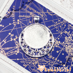 ＊ セッティング - 星座盤 - ＊　シルバー　３個　【レジン・セッティング】　[SE-0003S]