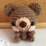 (再販！) おまけ付き☆コットン糸のクマさん＊ボールチェーン