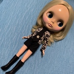 ブライス、リカちゃん用アウトフィット、オールインワン、ブラック